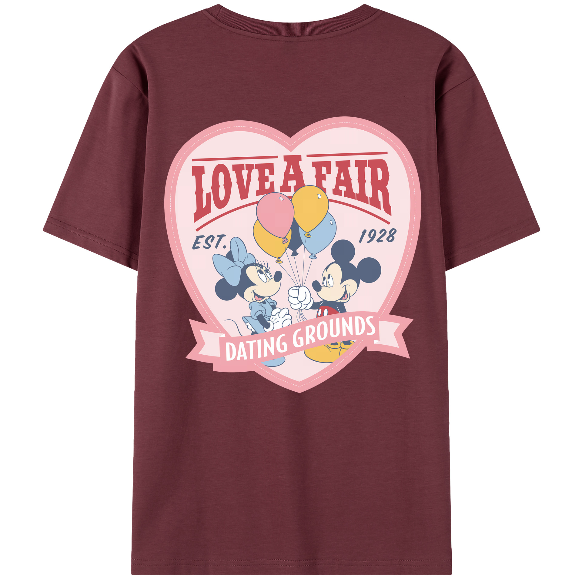 （画像用） ミッキーマウス Mickey Mouse 綿100％半袖Tシャツ（背面プリント）